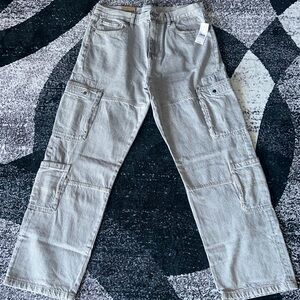 PacSun Men's Gray Cargo Jeans